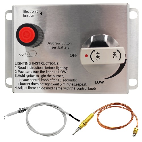 LPG brazier control panel